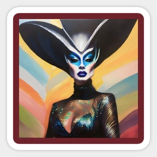 Drag Queen Alien Sticker